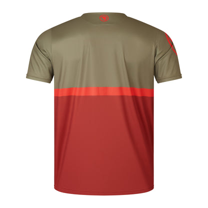 Maillot ENDURA SINGLETRACK CORE TEE II Mangas Cortas Caqui/Rojo