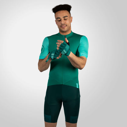 Maillot ENDURA FS260 Mangas Cortas Verde/Turquesa