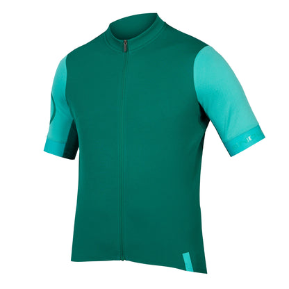 Maillot ENDURA FS260 Mangas Cortas Verde/Turquesa