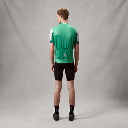 Maillot ENDURA FS260 Mangas Cortas Verde/Blanco