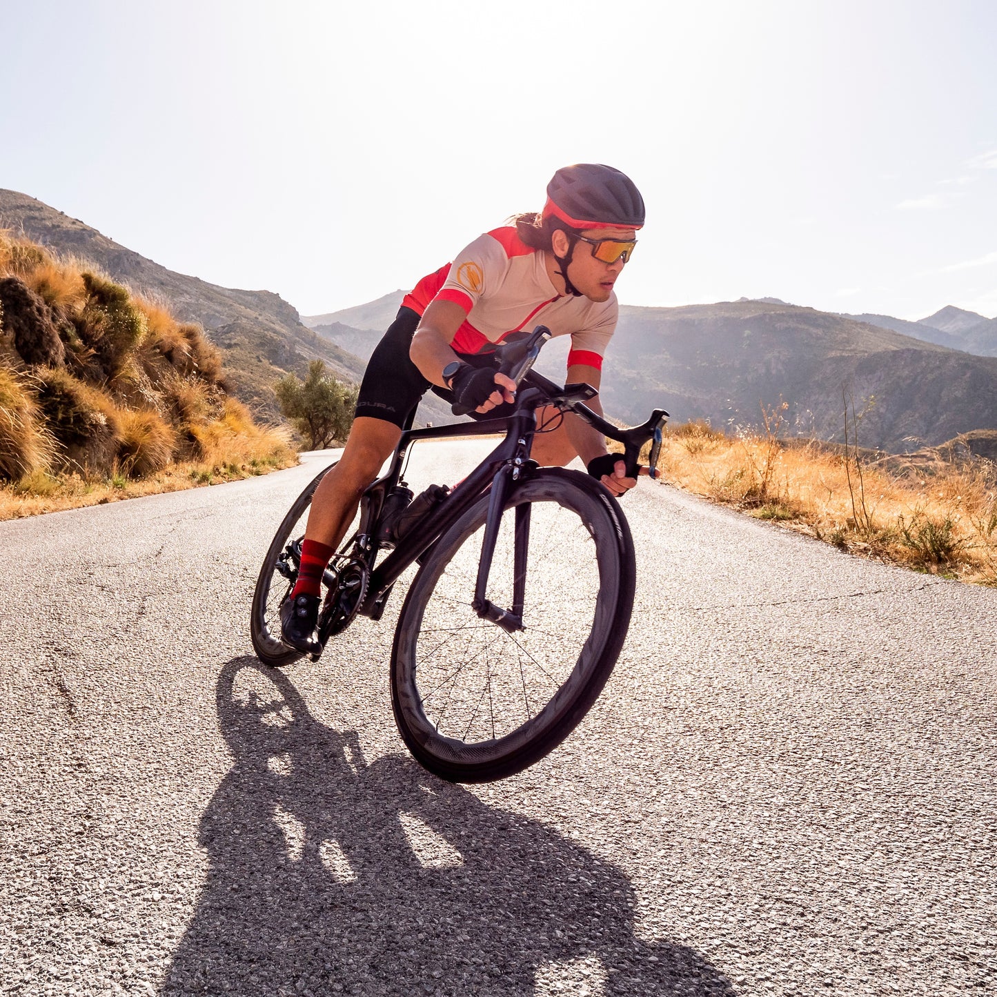 Maillot manga corta ENDURA FS260 PRINT Rojo