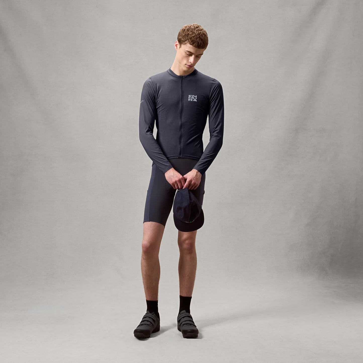 Maillot ENDURA ALLTRACK RIDE Mangas Largas Carbon Gris