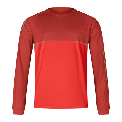 Maillot ENDURA CORE PRINTED Mangas Largas Rojo