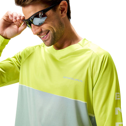 Maillot ENDURA CORE PRINTED Mangas Largas Verde