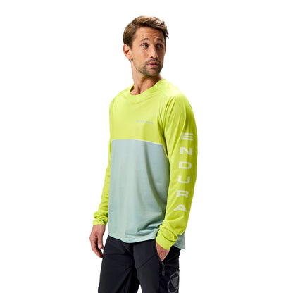 Maillot ENDURA CORE PRINTED Mangas Largas Verde