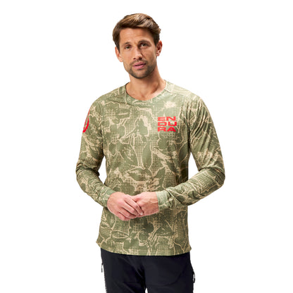 Maillot ENDURA LTD PRINTED Mangas Largas Camo Caqui