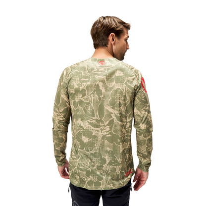 Maillot ENDURA LTD PRINTED Mangas Largas Camo Caqui