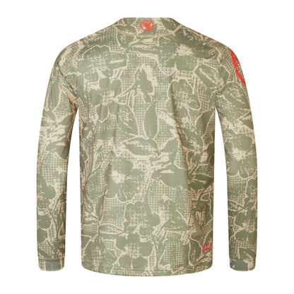 Maillot ENDURA LTD PRINTED Mangas Largas Camo Caqui