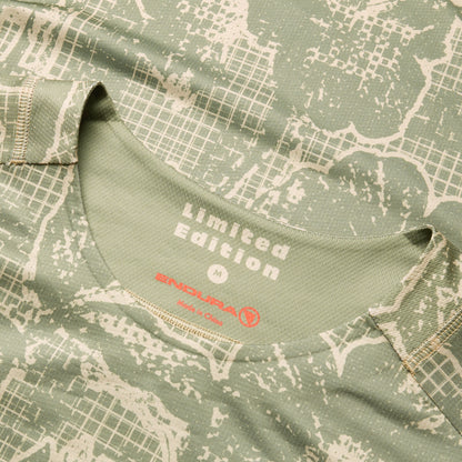 Maillot ENDURA LTD PRINTED Mangas Largas Camo Caqui