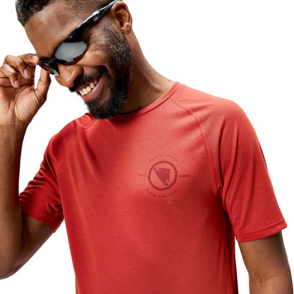 Maillot ENDURA LOOP Mangas Cortas Rojo