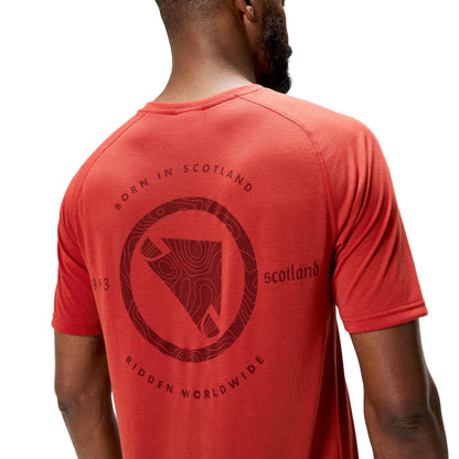 Maillot ENDURA LOOP Mangas Cortas Rojo