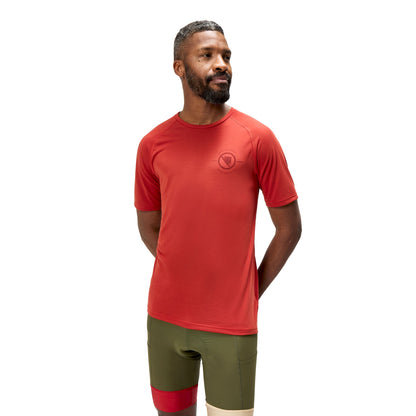 Maillot ENDURA LOOP Mangas Cortas Rojo