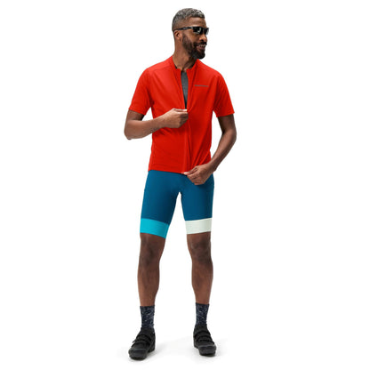 Maillot ENDURA LOOP ZIPPED Mangas Cortas Rojo