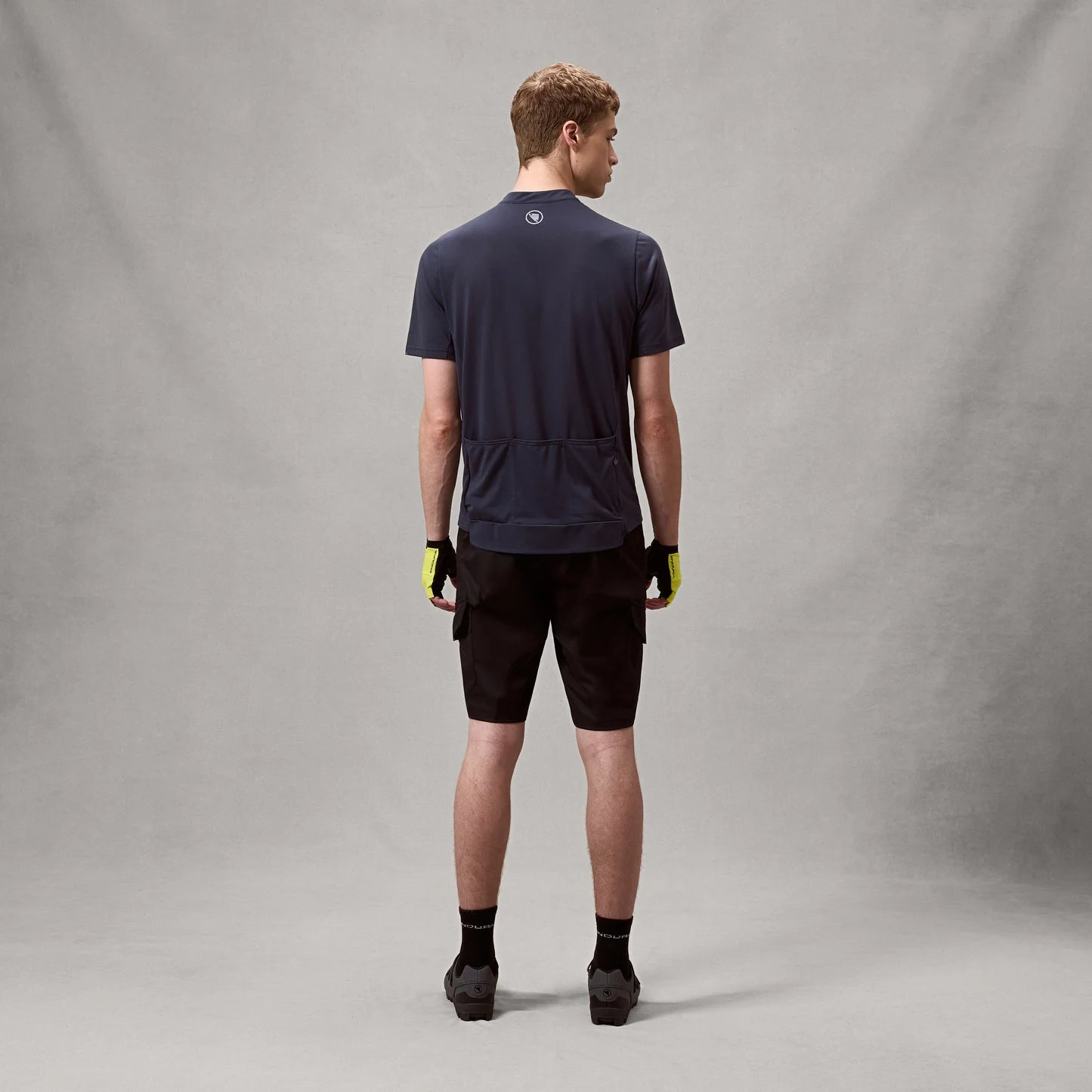 Maillot Carbono Manga Corta ENDURA LOOP ZIPPED Gris