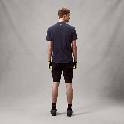 Maillot ENDURA LOOP ZIPPED Mangas Cortas Carbon Gris