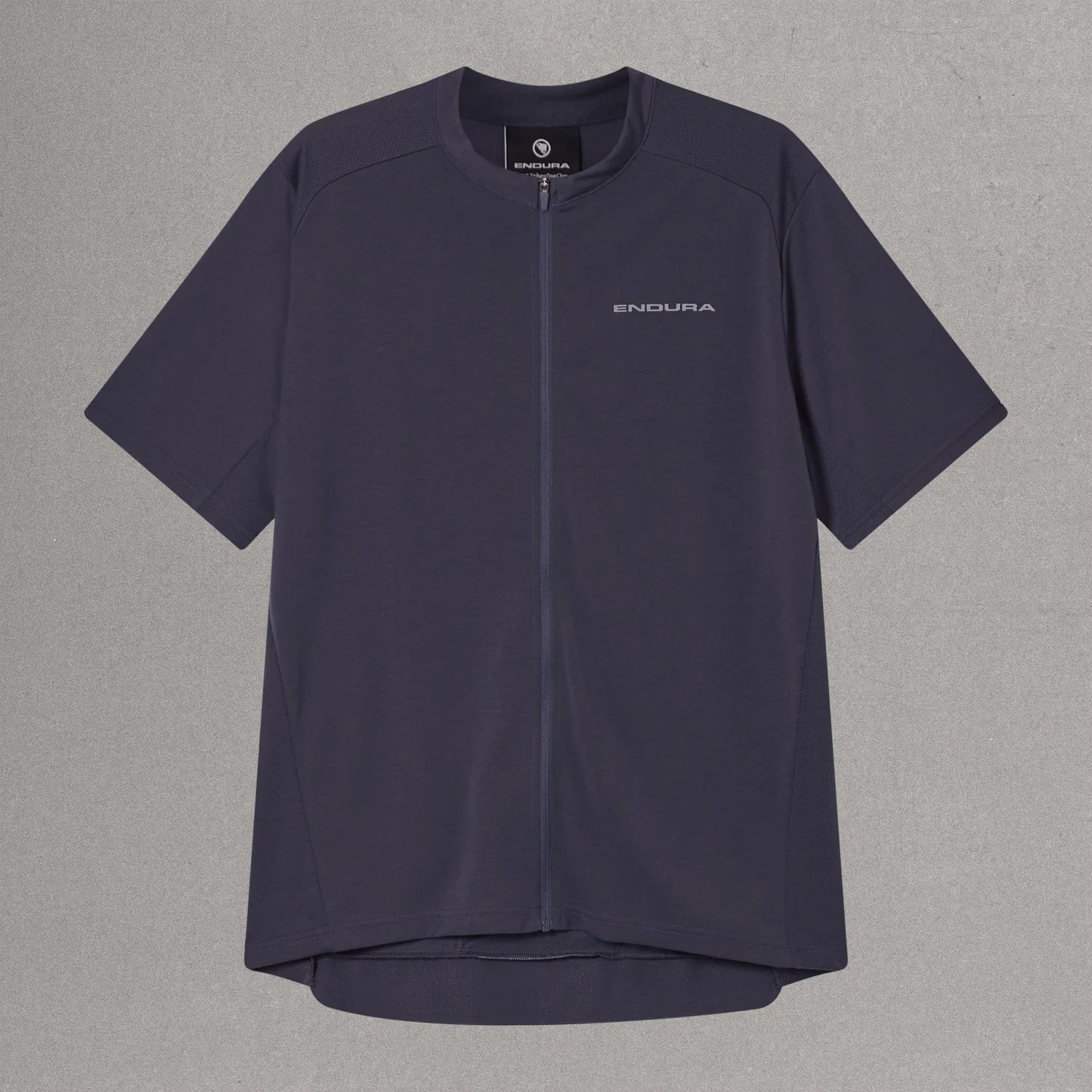 Maillot Carbono Manga Corta ENDURA LOOP ZIPPED Gris