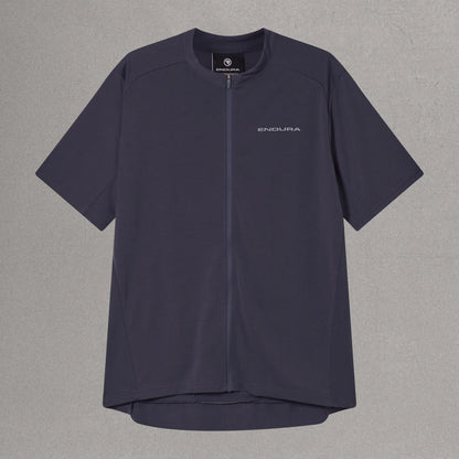 Maillot ENDURA LOOP ZIPPED Mangas Cortas Carbon Gris