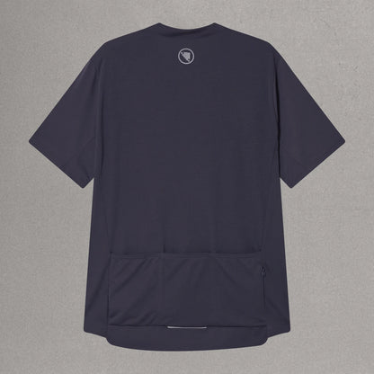 Maillot ENDURA LOOP ZIPPED Mangas Cortas Carbon Gris