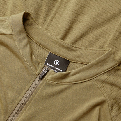 Maillot ENDURA LOOP ZIPPED Mangas Cortas Caqui