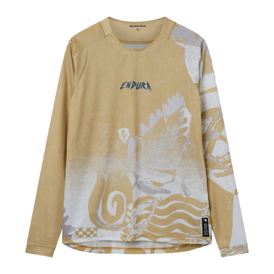 Maillot ENDURA SINGLETRACK PRINT Mangas Largas Sand