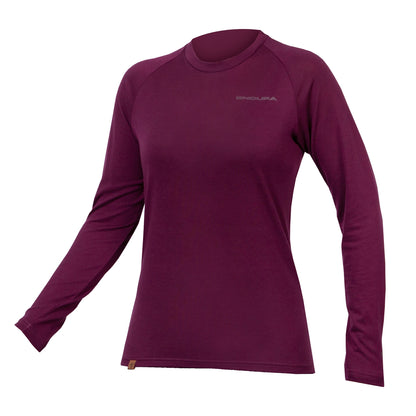 Ropa Interior ENDURA BAABAA BLEND Manga Larga Mujer Berenjena
