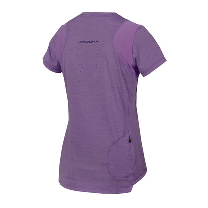 Maillot ENDURA SINGLETRACK Mujer Mangas Cortas Violeta