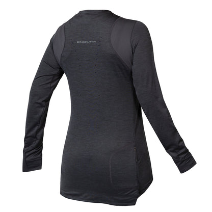Camiseta ENDURA SINGLETRACK Mujer Manga Larga Gris