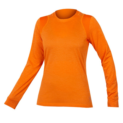 Maillot ENDURA SINGLETRACK Mujer Mangas Largas Naranja