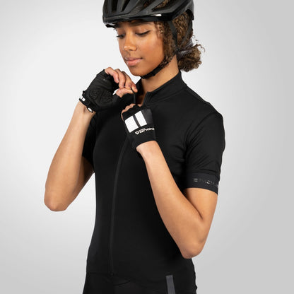 Maillot ENDURA FS260 Mujer Mangas Cortas Negro