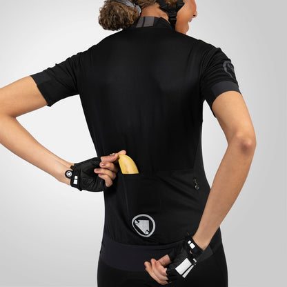 Maillot ENDURA FS260 Mujer Mangas Cortas Negro