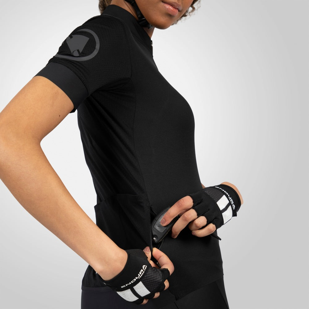 Maillot de manga corta para mujer ENDURA FS260 Negro 2025