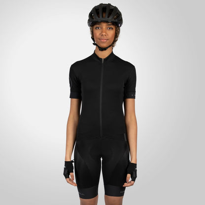 Maillot ENDURA FS260 Mujer Mangas Cortas Negro