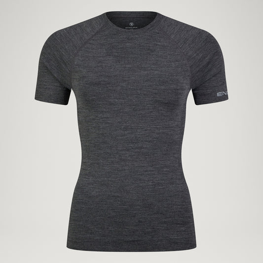 Ropa Interior Mujer ENDURA BAABAA PRO Manga Corta Gris