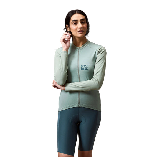 Maillot ENDURA ALLTRACK RIDE Mujer Mangas Largas Sage Green