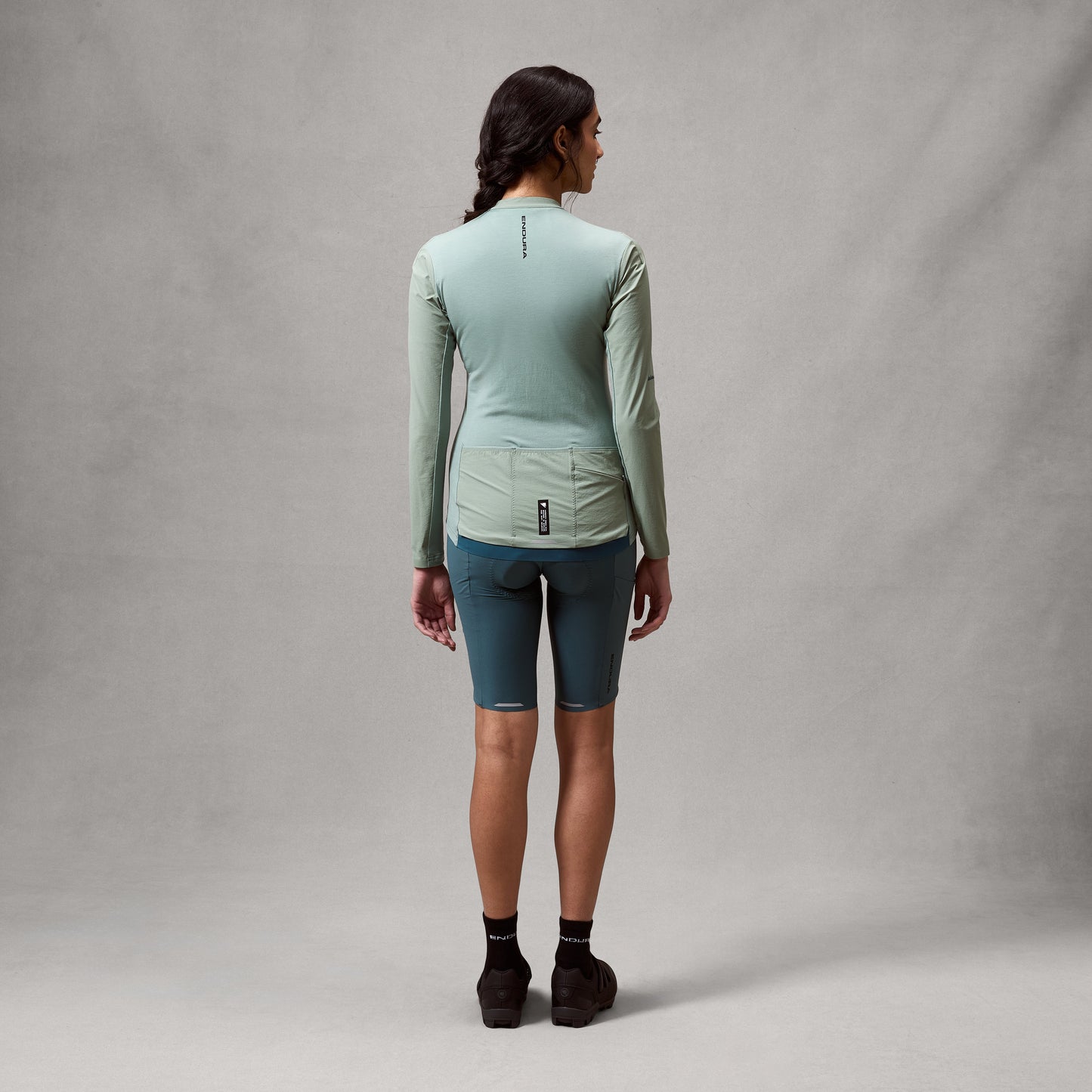 Maillot manga larga ENDURA ALLTRACK RIDE Mujer Verde salvia
