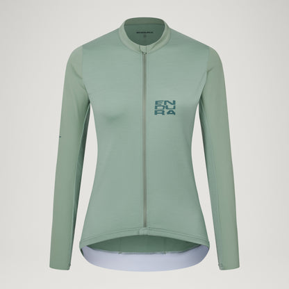 Maillot ENDURA ALLTRACK RIDE Mujer Mangas Largas Sage Green
