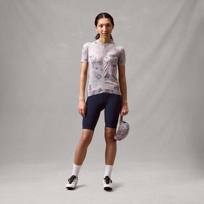 Maillot ENDURA PRO SL PRINT GTI Mangas Cortas Mujer Titanium