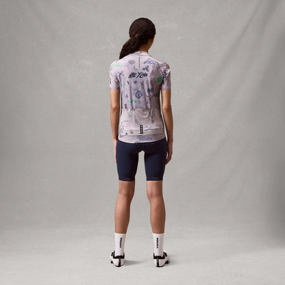 Maillot ENDURA PRO SL PRINT GTI Mangas Cortas Mujer Titanium