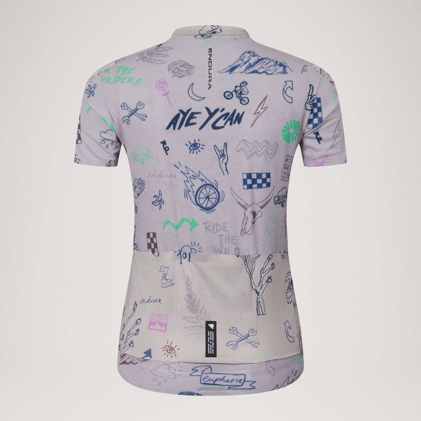 Maillot de mujer ENDURA PRO SL PRINT GTI de manga corta Titanium