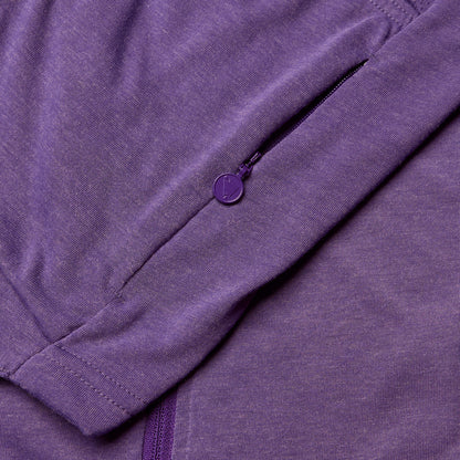 Maillot ENDURA LOOP ZIPPED Mangas Cortas Mujer Violeta