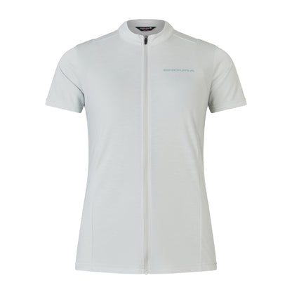 Maillot ENDURA LOOP ZIPPED Mangas Cortas Mujer Gris