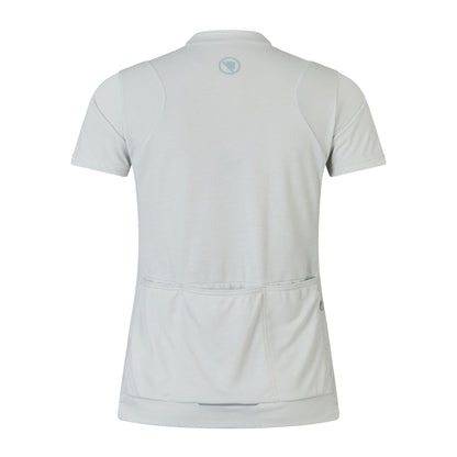 Maillot ENDURA LOOP ZIPPED Mangas Cortas Mujer Gris