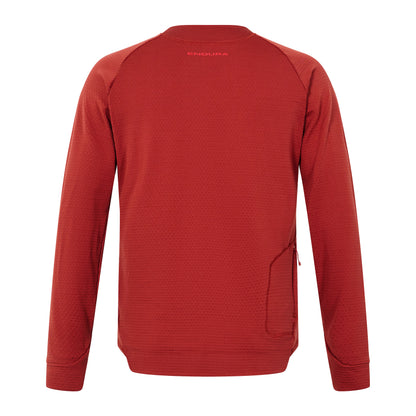 Maillot ENDURA SINGLETRACK FLEECE Mangas Largas Ladrillo