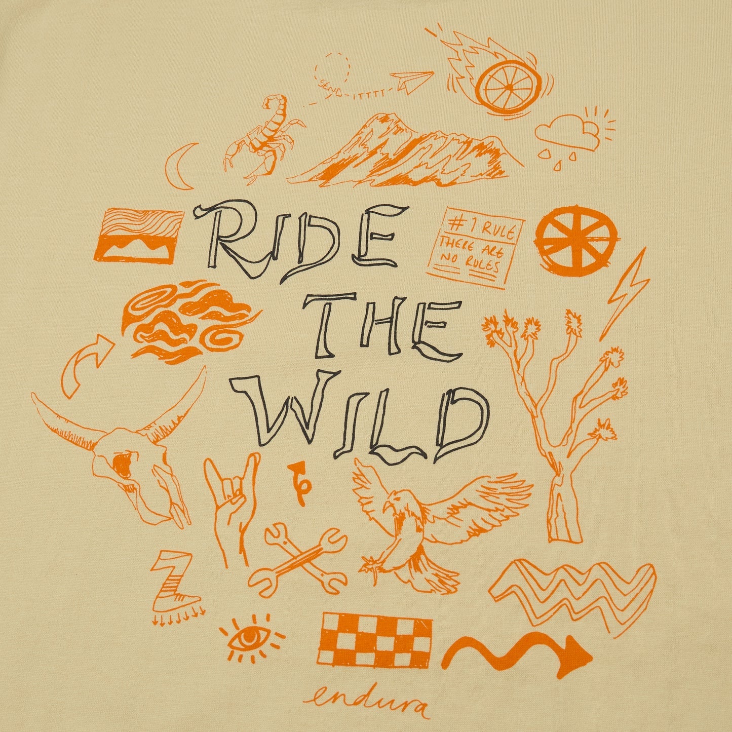 Camiseta ENDURA RIDE THE WILD GRAPHIC Sand