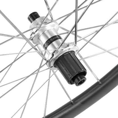 Rueda trasera MAVIC COSMIC SLR 45 Tubeless Ready (Center Lock) Negro/Plata