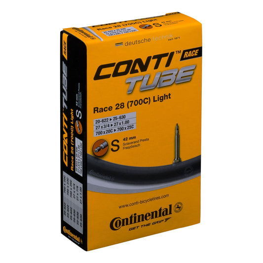 Cámara de aire CONTINENTAL RACE LIGHT 700x20/25c Presta