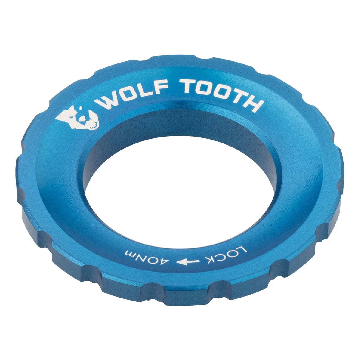 Tuerca Centerlock externa WOLF TOOTH azul