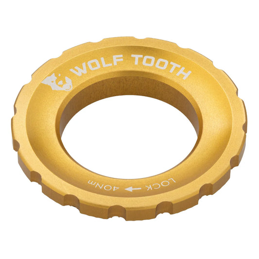 Tuerca Centerlock externa WOLF TOOTH dorada