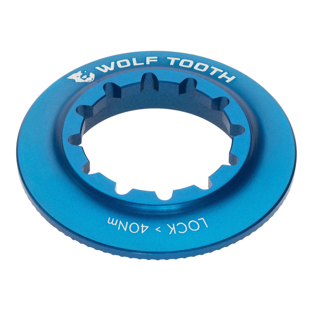 Tuerca Centerlock interna WOLF TOOTH azul