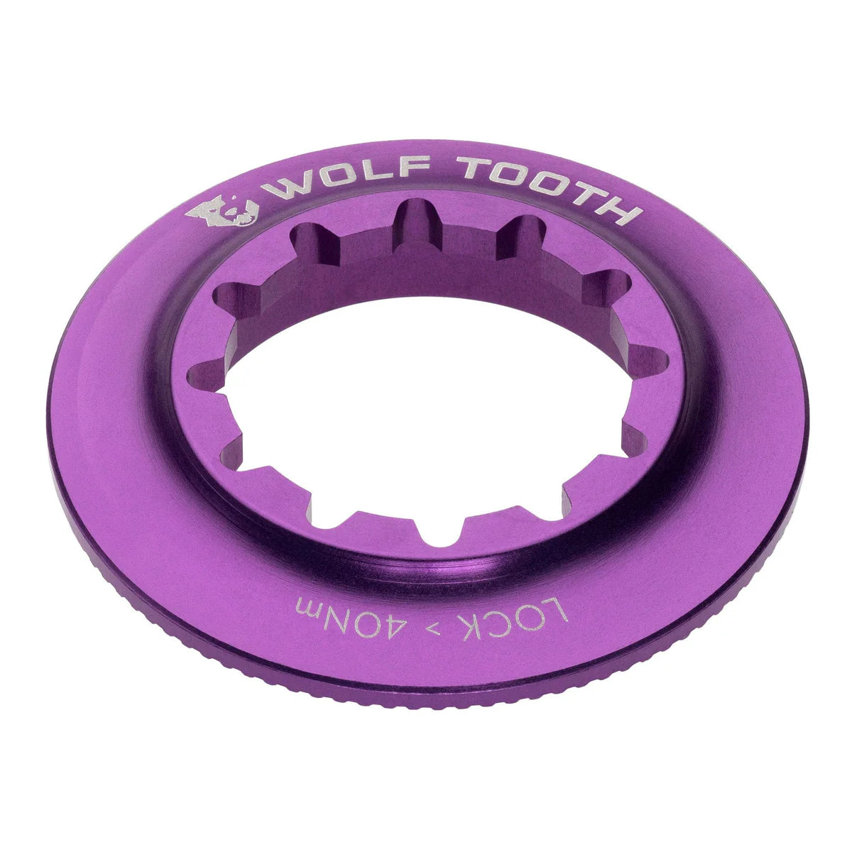 Tuerca Centerlock interna WOLF TOOTH morada